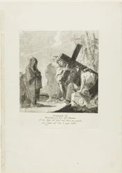 Christ Meets His Mother, plate four from Stations of the Cross
