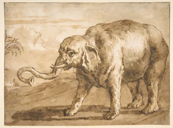 Elephant in a Landscape