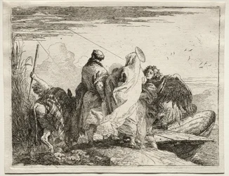 Flight into Egypt: The Holy Family Leaving the Shore