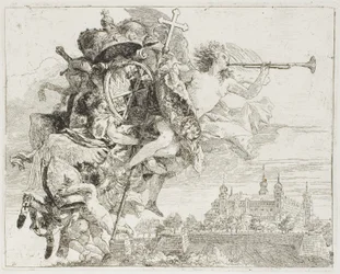 Frontispiece: The Arms of Carl Philipp von Greiffenklau Carried Aloft by an Angel, from The Flight into Egypt