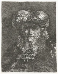 Man with Large Turban (series title: Collection of Heads, Raccolta di Teste)