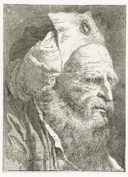 Man with Hat with Turned-Up Brim (Collection of Heads)