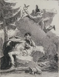 Mercury Appears to Aeneas in a Dream