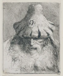 Old Man with Conical Hat