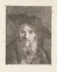 Old Man with a Hat, from the Collection of Heads