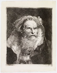 Old Man with a Turban, Turned to the Right