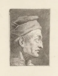 Profile of an Old Man, from the Raccolta di Teste (Collection of Heads)