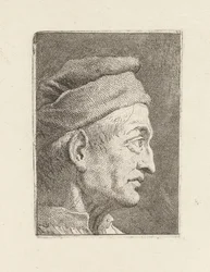 Profile of an Old Man, from the Raccolta di Teste (Collection of Heads)