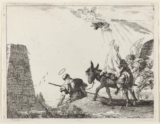 The Flight with Obelisk at the Left