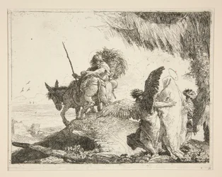 The Holy Family Between Two Angels, from the series Idee pittoresche sopra la fuga in Egitto (Flight into Egypt)