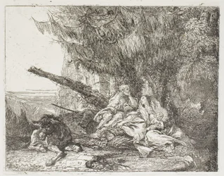 The Holy Family Resting in a Wood, plate 23 from The Flight into Egypt