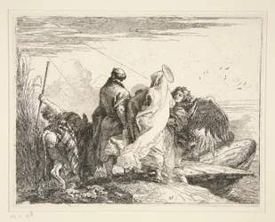 The Holy Family by a River, from the series Idee pittoresche sulla fuga in Egitto (Flight into Egypt)