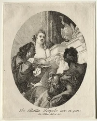 Three Women Presenting Gifts of Marc Anthony to Cleopatra