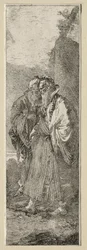 Two Old Men in a Landscape