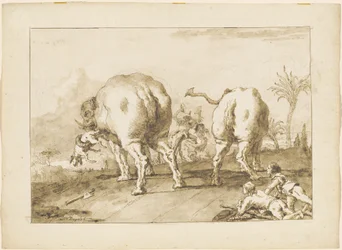 Two Rampaging Elephants