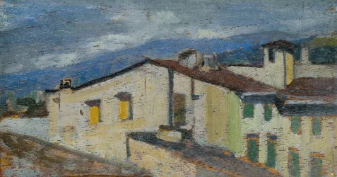 Roofs of Via Nazionale in Florence, c.1867