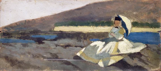 Seated Lady in Landscape