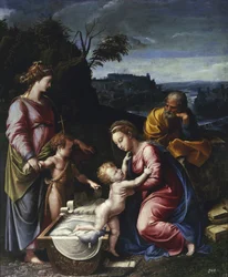 The Holy Family with the Young John the Baptist and Saint Catherine