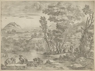 Landscape with Four Gamblers