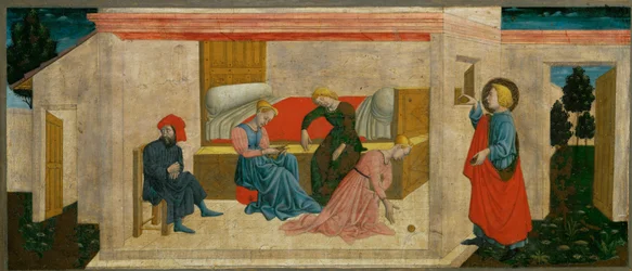 The charity of St. Nicholas of Bari, who offers a dowry to poor girls