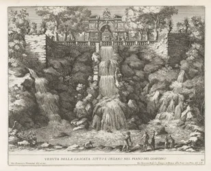 Cascade in the Gardens of the Villa d