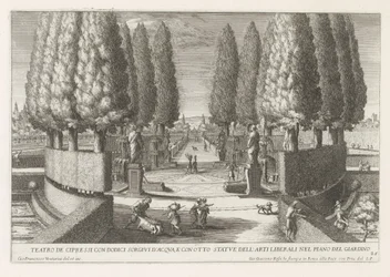 Circle of Cypresses in the Gardens of the Villa d