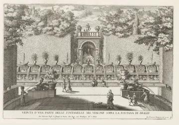 Fountain in the Gardens of the Villa d