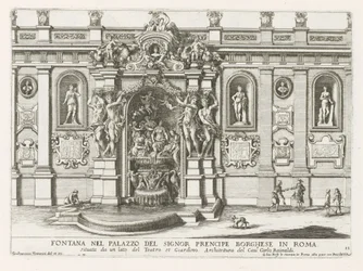 Nymphaeum in the Courtyard of the Palazzo Borghese in Rome (Fountains in the Palaces and Gardens of Rome)