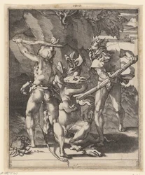 Hercules Fighting the Hydra of Lerna