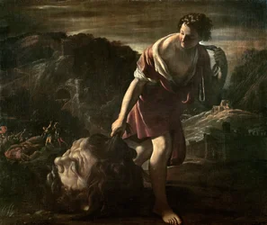 David Dragging Goliath