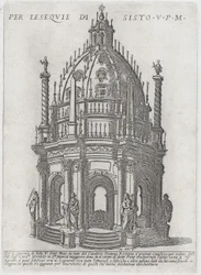 Catafalque for Pope Sixtus V