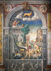Fresco by Giovanni Maria Falconetto, Hall of Zodiac, Palazzo D