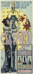 Advertising Poster of the Liquor Distillery Gio Buton and C Bologna