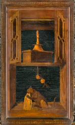 Lignaean Canonical Choir, Inlaid by Giovanni Maria Platina (1484), Upper Stall