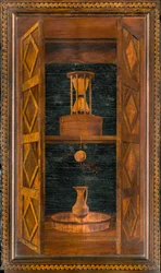 Lignaean Canonical Choir, Inlaid by Giovanni Maria Platina (1484), Superior Stall