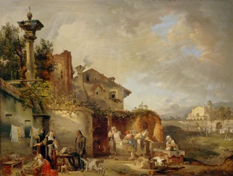 Laundry room of convent