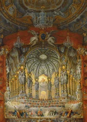 Concert given by Cardinal de La Rochefoucauld at the Argentina Theatre in Rome, on the Marriage of Louis the Dauphin to Marie-Josephe of Saxony, 1747