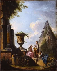 Capricci of Classical Ruins with Philosophers Discoursing