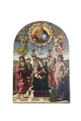 Madonna and Child Enthroned with Saints