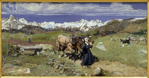The Alps mountains in spring