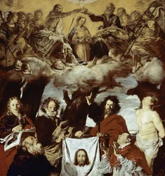 The Coronation of The Virgin, The Veil Of Veronique And Saints (Detail)