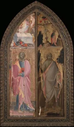 Saint James Major and Resurrection, Saint John the Baptist and Crucifixion