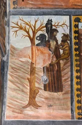Stories of the Passion of Christ: Judas, after betraying Jesus for thirty denarii, hangs himself
