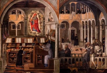 Saint Jerome appears to Saint Augustine, circa 1505-1510