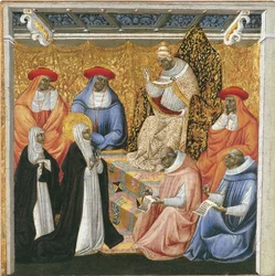 Saint Catherine of Siena before the Pope at Avignon