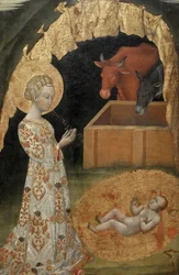 The Nativity, Saint Victorino, Saint Ansano, (Detail)
