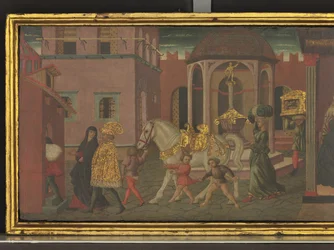 The Story of Trajan and the Widow (detail), c.1450