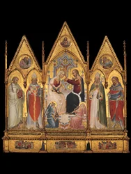 The Coronation of the Virgin, and Saints, 1394.