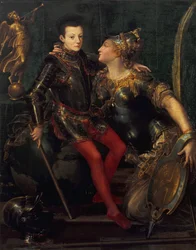 Allegorical Portrait of Parma Embracing Alessandro Farnese