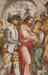 Central Nave, Fifth South Span, Christ in front of Pilate, Girolamo Romanino